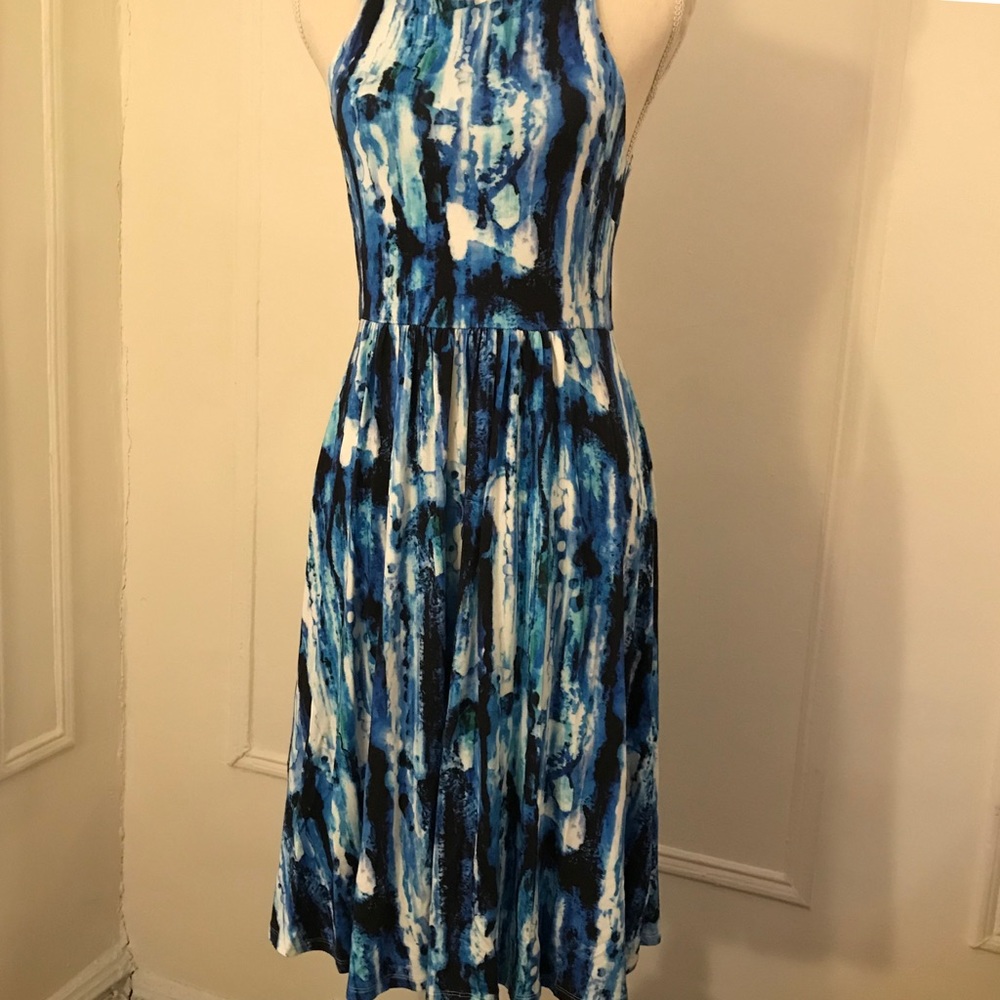 Tie Dye Mid Length Dress
